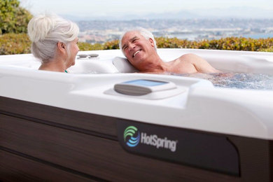 Homes Featuring the Hot Spring Spa Highlife Jetsetter® NXT 3 Person Hot Tub