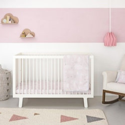 Pitter Patter Pink Fitted Sheet Set - Baby Bedding