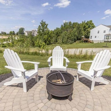 Cedar Deck and Paver Patio with Custom Planter in Powell, OH