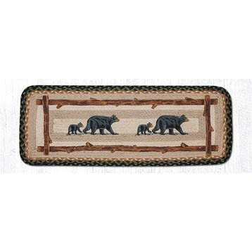 Mama and Baby Bear Oblong Printed Table Runner 13"x36"