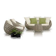 Modern Contemporary Akoi Outdoor Sofa Chair Coffee Table Set