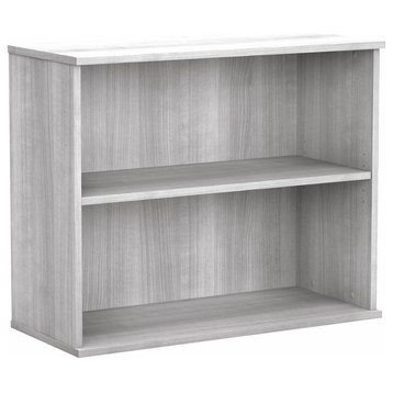 Bush Business Furniture Hybrid Small 2 Shelf Bookcase - Platinum Gray