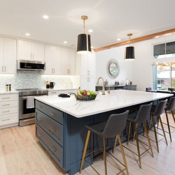 After Remodel - Kitchen - Modern Feel, Warm Glow