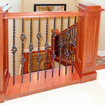 Project #15 | American Cherry & Wrought Iron Staircase
