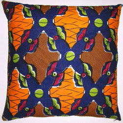 African  wax print pillow covers - Decorative Pillows