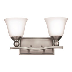 Hinkley Lighting - Hinkley 5892BN-CL Bolla Bath Lighting 2-Light 16" - Bathroom Vanity Lighting
