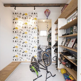 広い土間玄関のある家