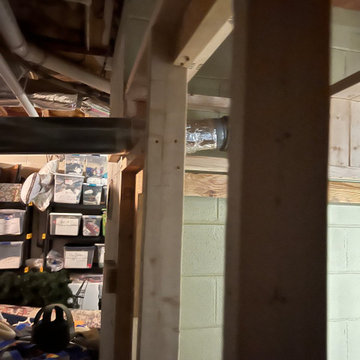 Turn closet into half bath