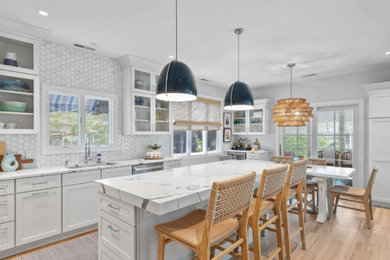 Kitchen - coastal kitchen idea in Other