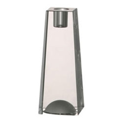 Rosenthal - Rosenthal Block Glas Clear Candle Holder - Candleholders