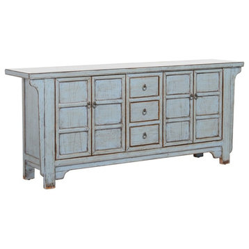 77" Light Blue Sideboard Cabinet