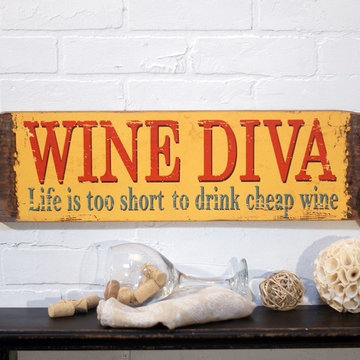 "Wine Diva" Wall Decor