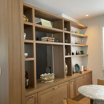 Room Divider with Shelves