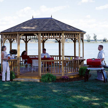 Cedar Gazebos - Oval Shaped Design