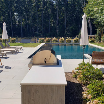 A TENNIS SLAM OUTDOOR KITCHEN IN EAST HAMPTON, NY