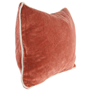 Kosas Home Harriet Velvet 14-inch x 20-inch Rectangular Throw Pillow, Terra...