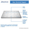 DreamLine SlimLine 34"x60" Threshold Shower Base, Biscuit Color