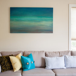 "The Bachelor" Pad Makeover | Living Room | Encinitas - Sectional Sofas