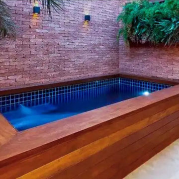 Fiberglass Pool with deck
