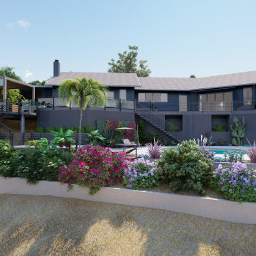 Luxury Monte Sunset Hillside Villa With Multi Levels