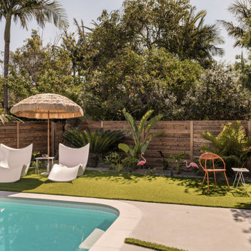 Tropical Modernism - ADU, Backyard remodel and an Addition in Burbank