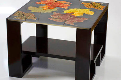 Custom Designed Tables with Original Interchangeable Artwork