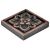 Crown Metal Insert Tile 2"x2", Set of 8, Oil Rubbed Bronze