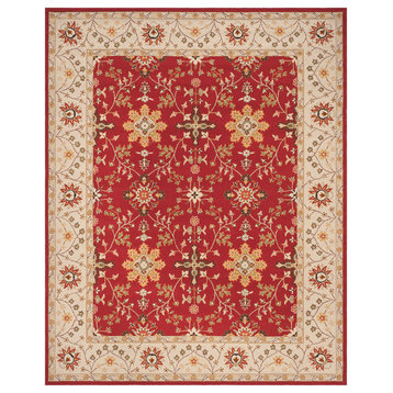 Safavieh Easy Care Collection EZC751 Rug, Red/Ivory, 8'x10'