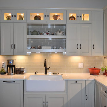 Wellborn Forest Monterey door in Custom Light Green Colors