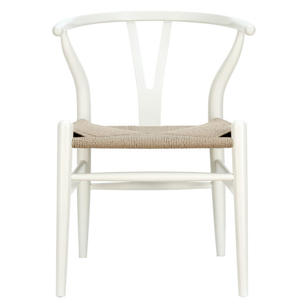 Amish Dining Wood Armchair, White