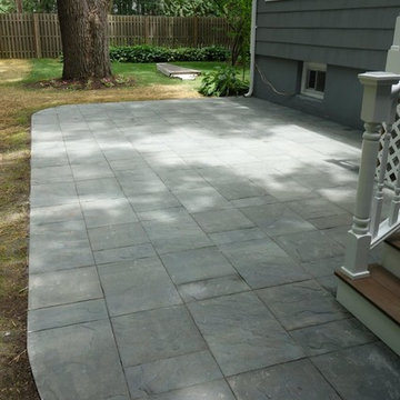 Paver Patio, Bluestone Walkway, Exterior Home Painting, Steps