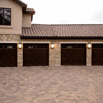Knotty Alder Garage Doors