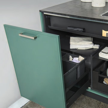 Green Tea Colour Kitchen Design