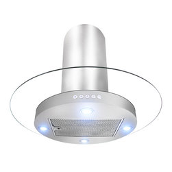 AKDY - AKDY AK-Z10D1IS Euro Stainless Steel Island Mount Range Hood - Range Hoods And Vents