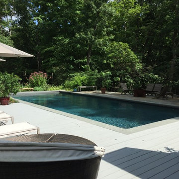 (Irregular) Blue stone, Field Stone Pool Patio Installation