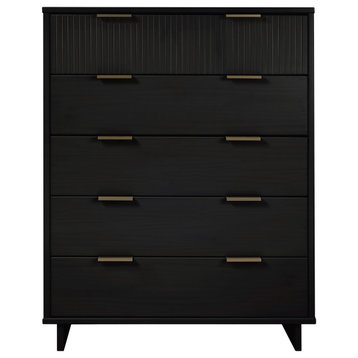 Granville 45.27" Modern Tall Dresser, Black