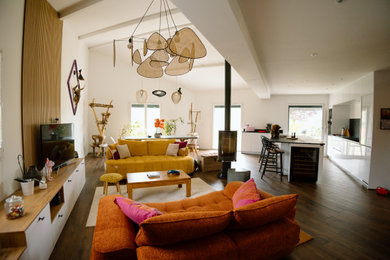 Exemple d'un salon moderne.