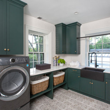 Olive Green Modern Utility Room – Princeton NJ