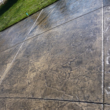 Stamped and Colored Driveways