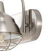 Levi 24.5" 3-Light Industrial Farmhouse Iron LED Vanity, Nickel