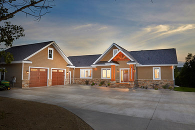 Inspiration for a craftsman exterior home remodel in Other