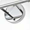 Living District Ingrid 2-Light Chrome & Clear Bath Sconce