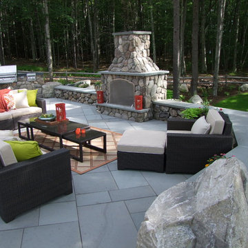 Moultonborough Outdoor Kitchen & Fireplace Project
