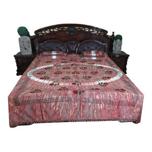Mogul Interior - Indian Bedding Jaipuri Printed Bedspread 100% Handloom Cotton - Quilts And Quilt Sets
