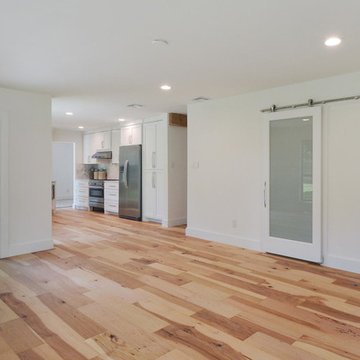 ATX 2 Store Contemporary - Wide Plank Hand Scraped Natural Hickory