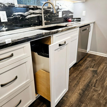 Modern Kitchen Remodel Done With New Classic White Cabinets