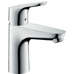 Hansgrohe - Hansgrohe Focus Single-Hole Faucet 100, Pop-Up Drain, 1.2 Gpm Chrome - Founded in Germany's Black Forest in 1901, HansGROHE is committed to building a strong sense of tradition. HansGROHE's products offer a lifetime of satisfaction featuring the ultimate in quality, design and performance. Customers appreciate our many breakthroughs in comfort and technology that allow you to make the most of water. With its wide range of products, HansGROHE has the right solution for you. Enjoy every moment, each one is unique, just like your HansGROHE shower. HansGROHE has always had a sharp eye for innovation, designing products with exceptional durability that are not only highly functional but also a source of pleasure. For us, this means constantly advancing and striving for improvements. Our showers and faucets offer many useful functions and details that make daily use as easy and comfortable as possible so that you can enjoy your HansGROHE products for many years to come.This HansGROHE Metris C Single Hole 1-Handle Mid-Arc Bathroom Faucet in Chrome delivers a sleek look in chrome to provide your bath or powder room with an easy-to-use fixture, thanks to its single-handle design. A ceramic disc cartridge helps provide drip-free usage for added convenience. Thanks to the enrichment of water with air, EcoSmart means: Showering pleasure with a soft, plump water jet. You will feel the difference on your skin. Eco" Logical. Calcareous water, dirt, cleaning agents: faucets and showers need to withstand a lot. With QuickClean technology, residues disappear in an instant. HansGROHE showers, faucets and thermostats from the �ComfortZone� provide unparalleled comfort in your bathroom. The HansGROHE innovators and designers have done a great job in designing them. The models are of a generous size, their technology is sophisticated, their construction is elaborate and their design is outstanding.