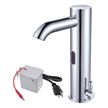 Aquaterior Automatic Sensor Bathroom Faucet Touchless Above Counter Sink Tap