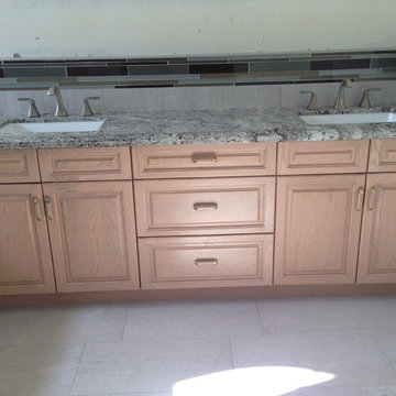 YELLOW OAK CABINETS-BEFORE