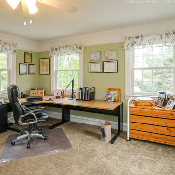 Nice Home Office and New Windows with Grilles - Renewal by Andersen Long Island,